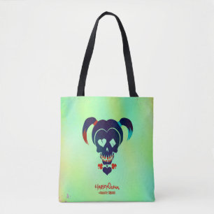 Suicide Squad Pictogram Harley Quinn Head Tote Bag