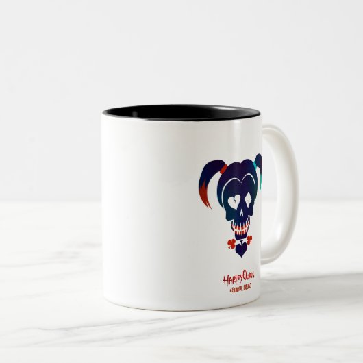 Suicide Squad | Pictogram Harley Quinn Head Tweekleurige Koffiemok (Voorkant rechts)