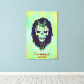Suicide Squad | Pictogram van het hoofd van de bet Canvas Afdruk (Insitu (Houten vloer))