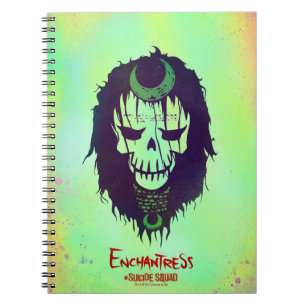Suicide Squad Pictogram van het hoofd van de bet Notitieboek