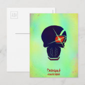 Suicide Squad | Pictogram van hoofd van dop Briefkaart (Voorkant / Achterkant)