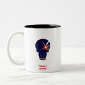 Suicide Squad | Pictogram van hoofd van dop Tweekleurige Koffiemok (Links)