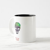 Suicide Squad | Pictogram van loopkopje Tweekleurige Koffiemok (Voorkant links)