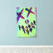 Suicide Squad | Poster groep Canvas Afdruk (Insitu (Houten vloer))