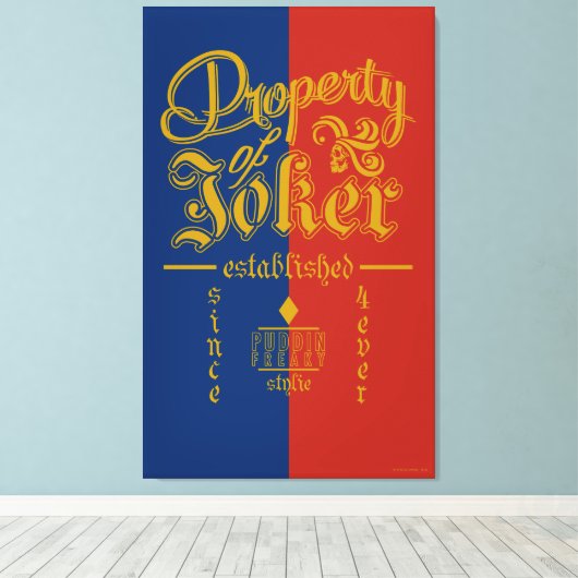 Suicide Squad | Puddin Freaky Canvas Afdruk (Insitu (Houten vloer))