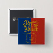 Suicide Squad | Puddin Freaky Vierkante Button 5,1 Cm (Voorkant /achterkant)