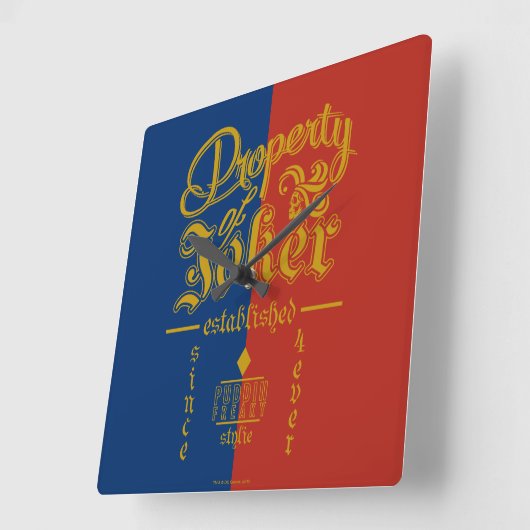 Suicide Squad | Puddin Freaky Vierkante Klok (Hoek)