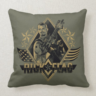 Suicide Squad Rick Flag Badge Kussen