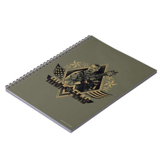 Suicide Squad | Rick Flag Badge Notitieboek (Linkerzijde)