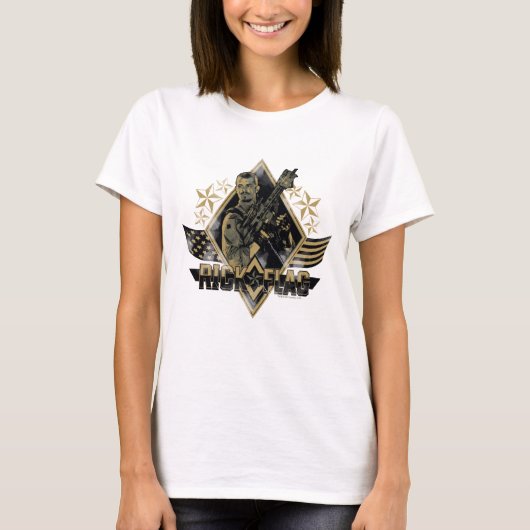 Suicide Squad | Rick Flag Badge T-shirt (Voorkant)