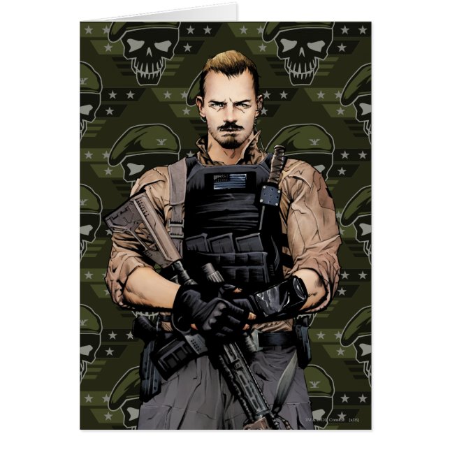 Suicide Squad | Rick Flag Comic Book Art (Voorkant)