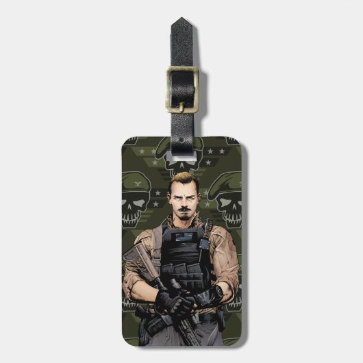 Suicide Squad | Rick Flag Comic Book Art Bagagelabel (Voorkant verticaal)