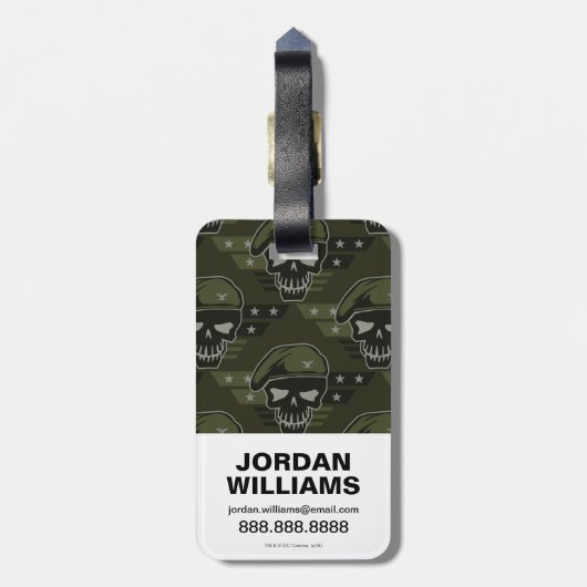 Suicide Squad | Rick Flag Comic Book Art Bagagelabel (Achterkant verticaal)