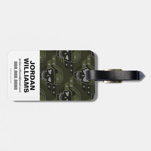 Suicide Squad | Rick Flag Comic Book Art Bagagelabel (Achterkant horizontaal)