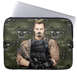 Suicide Squad Rick Flag Comic Book Art Laptop Sleeve