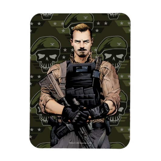 Suicide Squad | Rick Flag Comic Book Art Magneet (Verticaal)