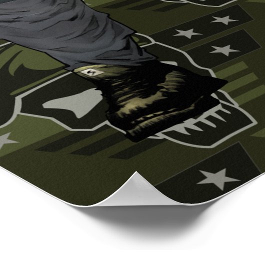 Suicide Squad | Rick Flag Comic Book Art Poster (Hoek)