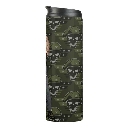 Suicide Squad | Rick Flag Comic Book Art Thermosbeker (Geroteerd rechts)