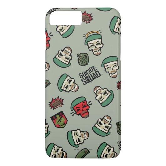 Suicide Squad | Rick Flag Emoji Patroon Case-Mate iPhone Case (Achterkant)