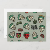 Suicide Squad | Rick Flag Emoji Pattern Briefkaart (Voorkant / Achterkant)
