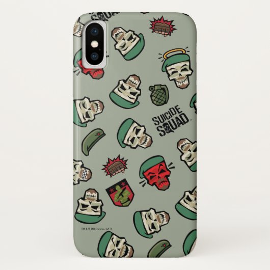 Suicide Squad | Rick Flag Emoji Pattern Case-Mate iPhone Case (Achterkant)