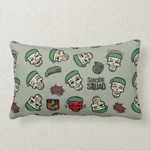 Suicide Squad Rick Flag Emoji Pattern Kussen