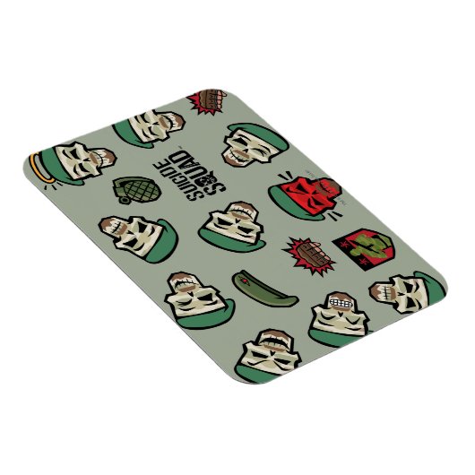 Suicide Squad | Rick Flag Emoji Pattern Magneet (Rechterzijde)
