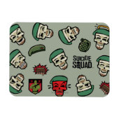 Suicide Squad | Rick Flag Emoji Pattern Magneet (Horizontaal)