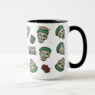 Suicide Squad   Rick Flag Emoji Pattern Mok