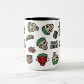 Suicide Squad | Rick Flag Emoji Pattern Mok (Midden)