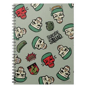 Suicide Squad   Rick Flag Emoji Pattern Notitieboek