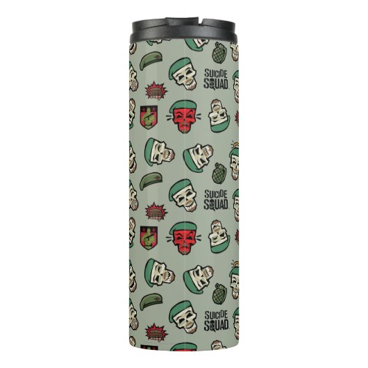 Suicide Squad | Rick Flag Emoji Pattern Thermosbeker (Achterkant)