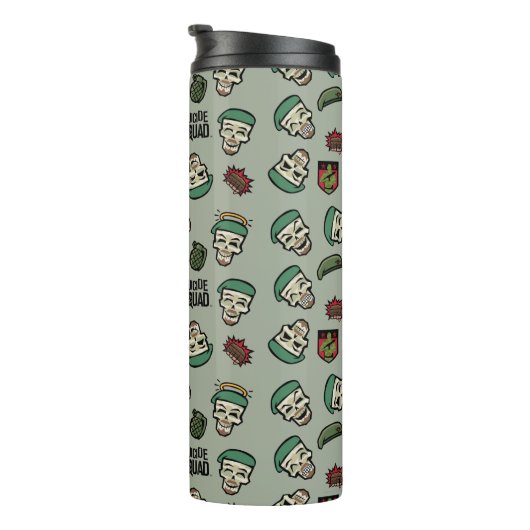 Suicide Squad | Rick Flag Emoji Pattern Thermosbeker (Geroteerd rechts)