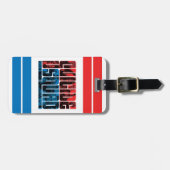 Suicide Squad | Rode en blauwe Logo Bagagelabel (Voorkant horizontaal)