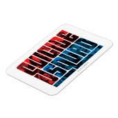 Suicide Squad | Rode en blauwe Logo Magneet (Linkerzijde)