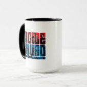 Suicide Squad | Rode en blauwe Logo Mok (Voorkant links)