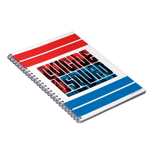 Suicide Squad | Rode en blauwe Logo Notitieboek (Rechterzijde)