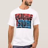Suicide Squad | Rode en blauwe Logo T-shirt (Voorkant)