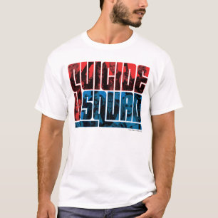Suicide Squad   Rode en blauwe Logo T-shirt