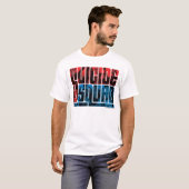Suicide Squad | Rode en blauwe Logo T-shirt (Voorkant volledig)