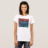 Suicide Squad | Rode en blauwe Logo T-shirt (Voorkant volledig)