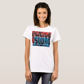 Suicide Squad | Rode en blauwe Logo T-shirt (Voorkant volledig)