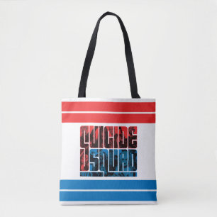 Suicide Squad Rode en blauwe Logo Tote Bag