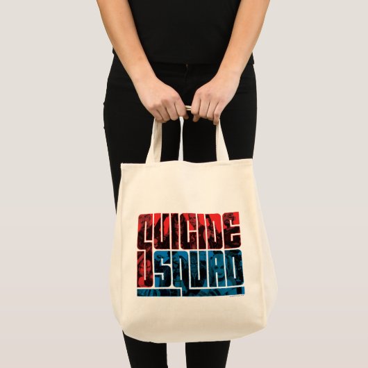 Suicide Squad | Rode en blauwe Logo Tote Bag (Voorkant (product))