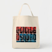 Suicide Squad | Rode en blauwe Logo Tote Bag (Voorkant)