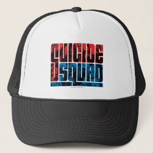 Suicide Squad   Rode en blauwe Logo Trucker Pet