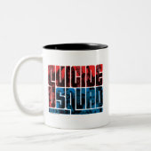 Suicide Squad | Rode en blauwe Logo Tweekleurige Koffiemok (Links)