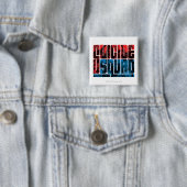 Suicide Squad | Rode en blauwe Logo Vierkante Button 5,1 Cm (In situ)