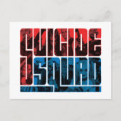 Suicide Squad | Rood en blauw Logo Briefkaart (Voorkant)