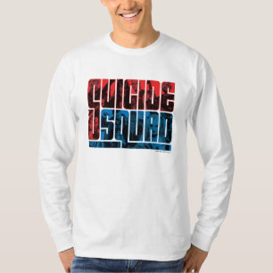 Suicide Squad Rood en blauw Logo T-shirt